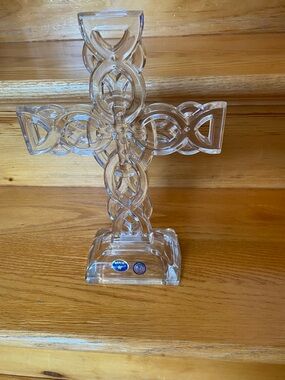 Waterford Clear Crystal Celtic Knot Cross